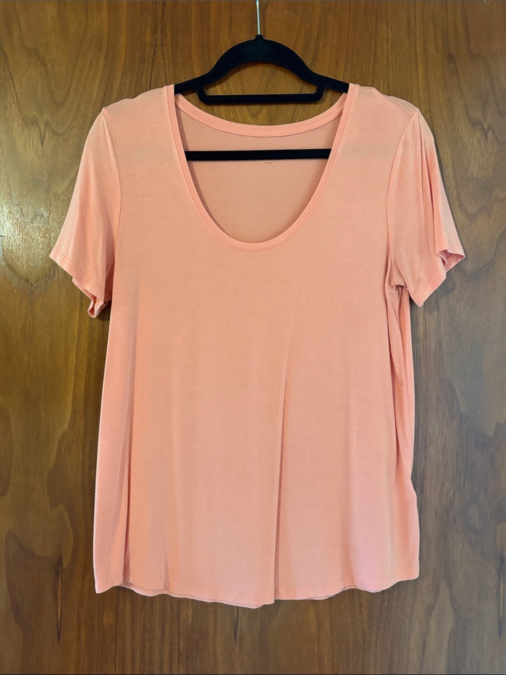 Reitmans Peach Scoop Neck Short Sleeve Tee